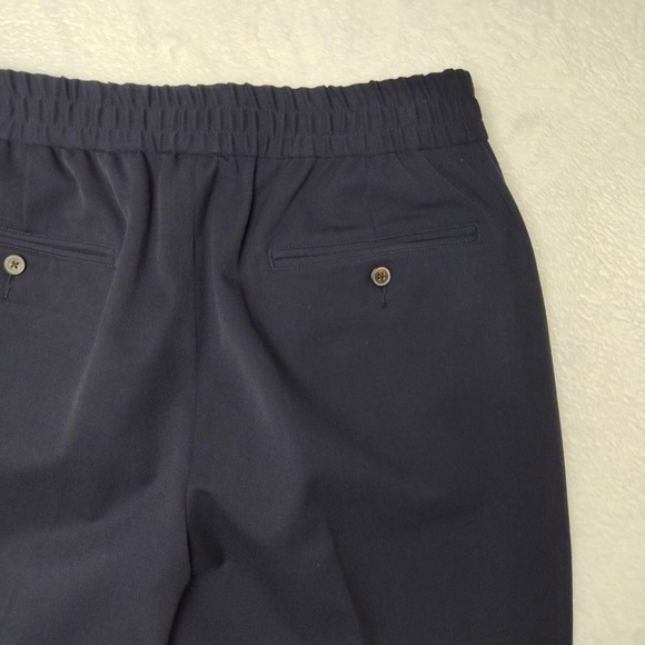 J Crew Destination Pants Mens 30x32 Navy Blue Stretch Dress Tapered Travel Work - Picture 5 of 14